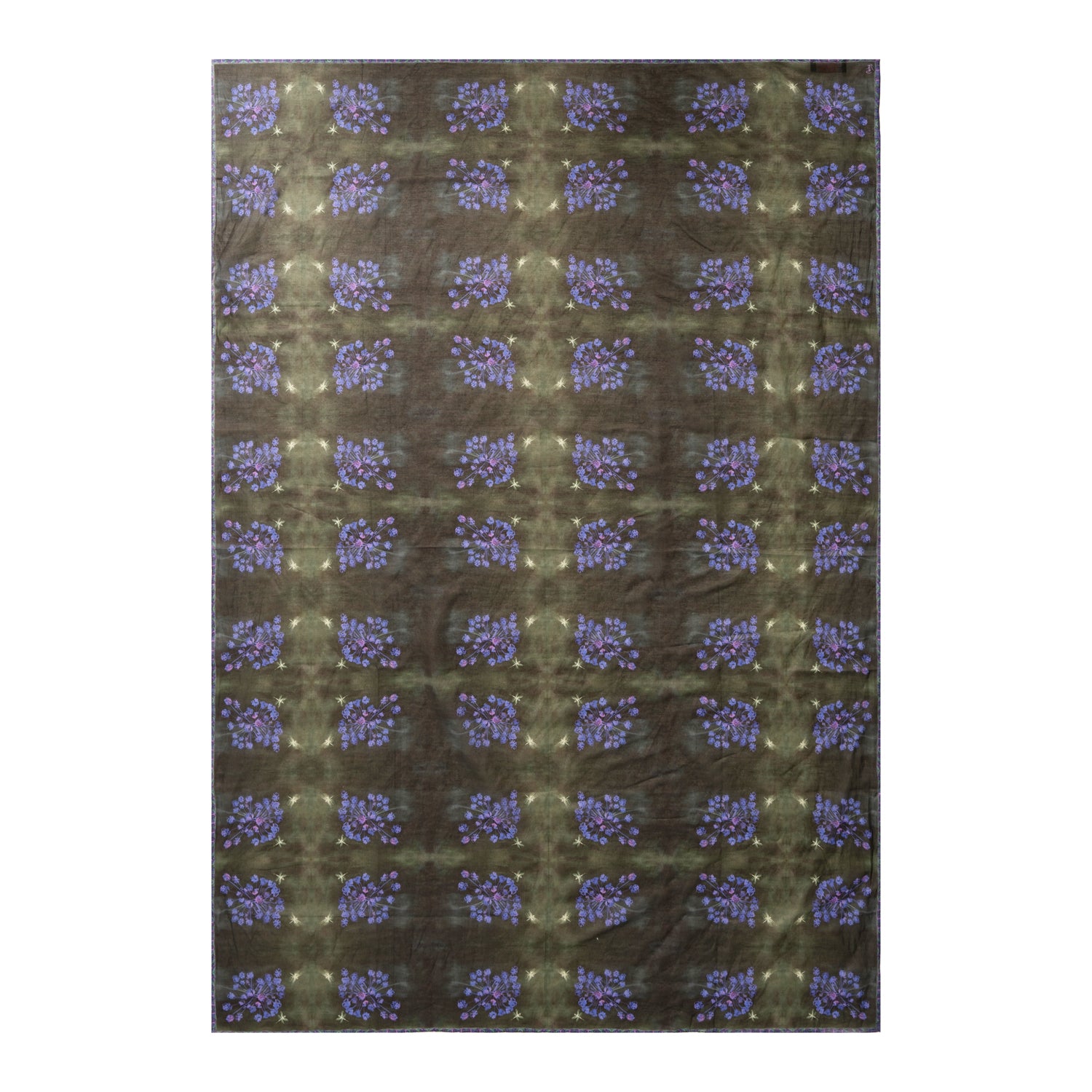 Midnight Glow- Silk Cotton Large Scarf
