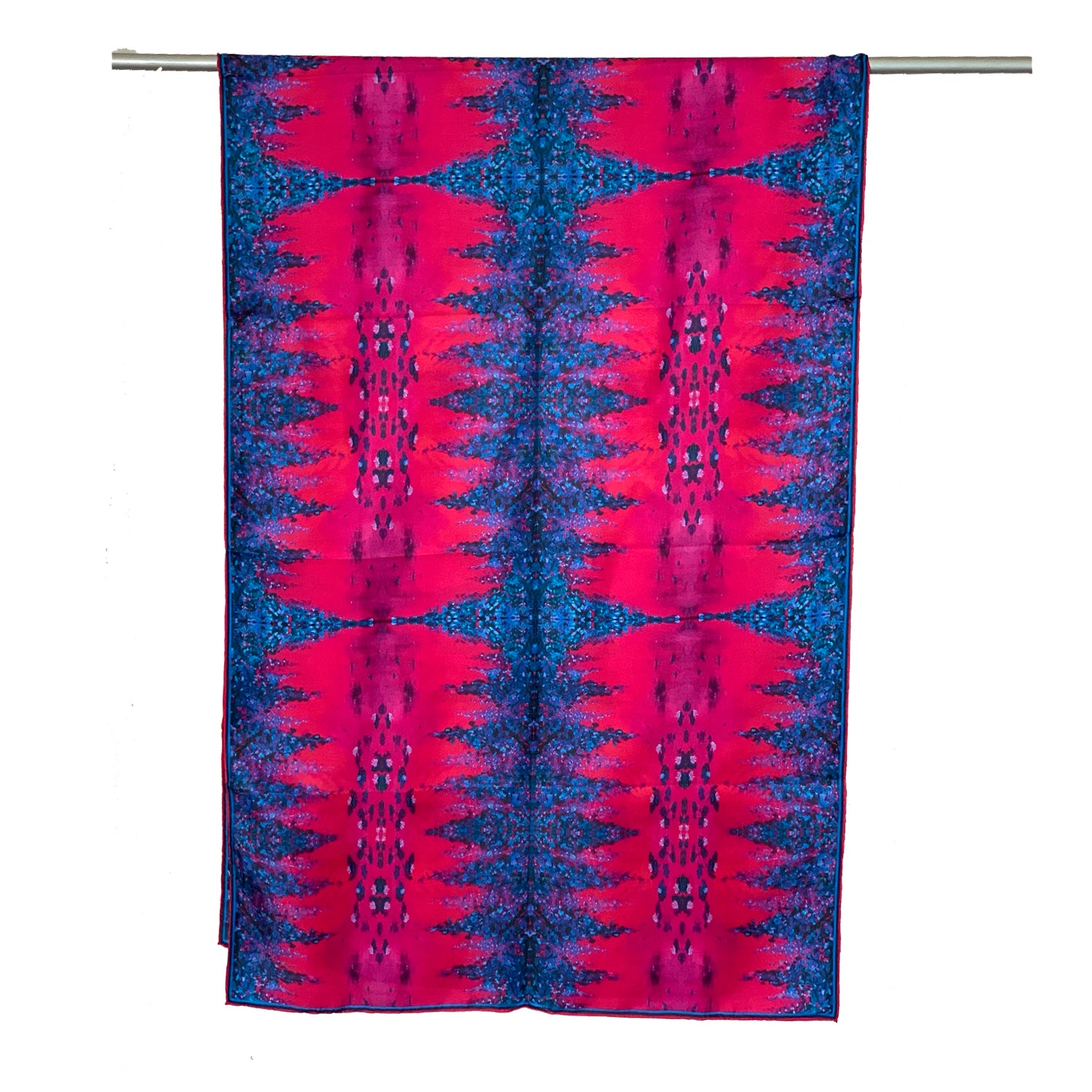 Chetna Singh Fuchsia waterlily silk scarf