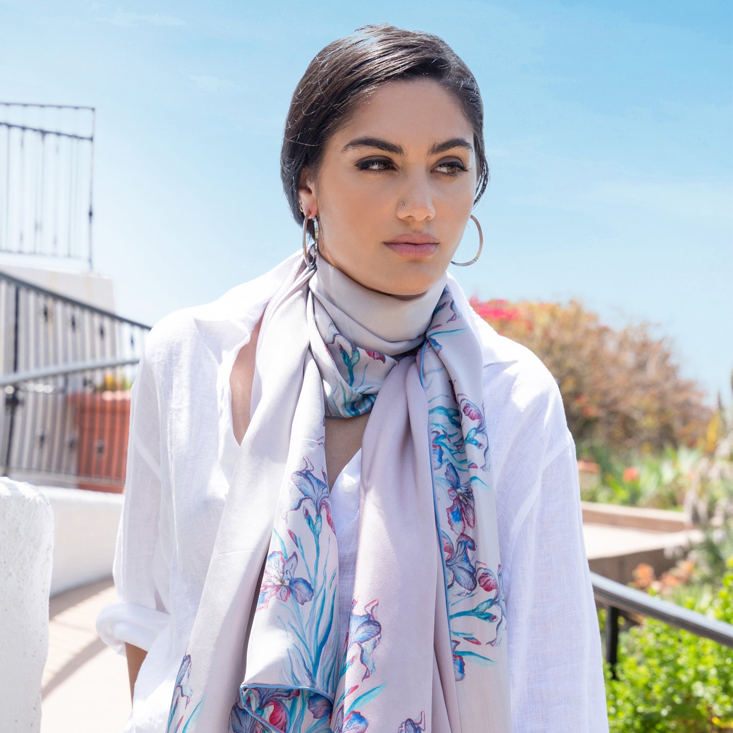 ChetnaSingh I monet inspired ris silk scarf