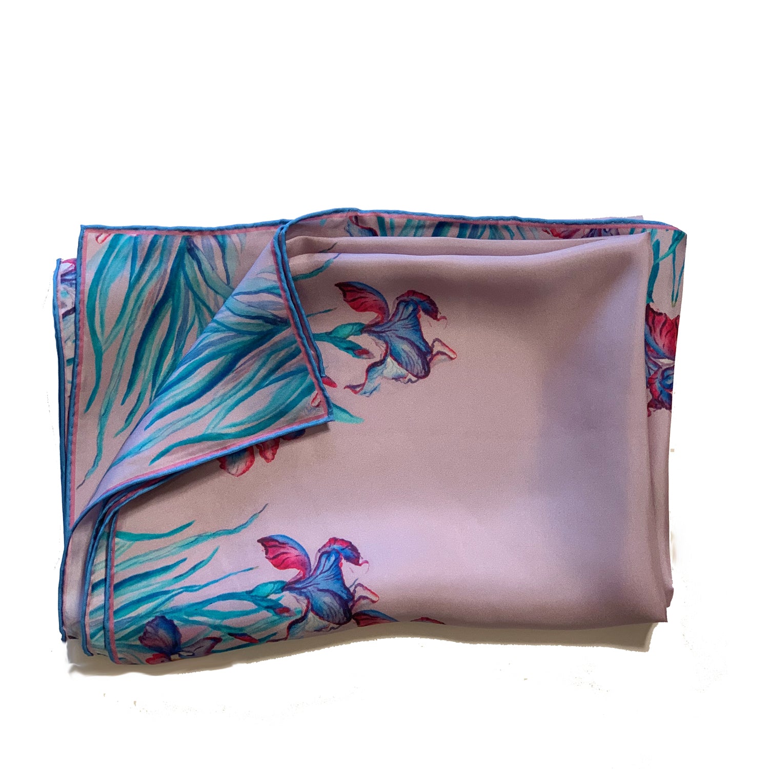 ChetnaSingh Iris silk scarf Monet 
