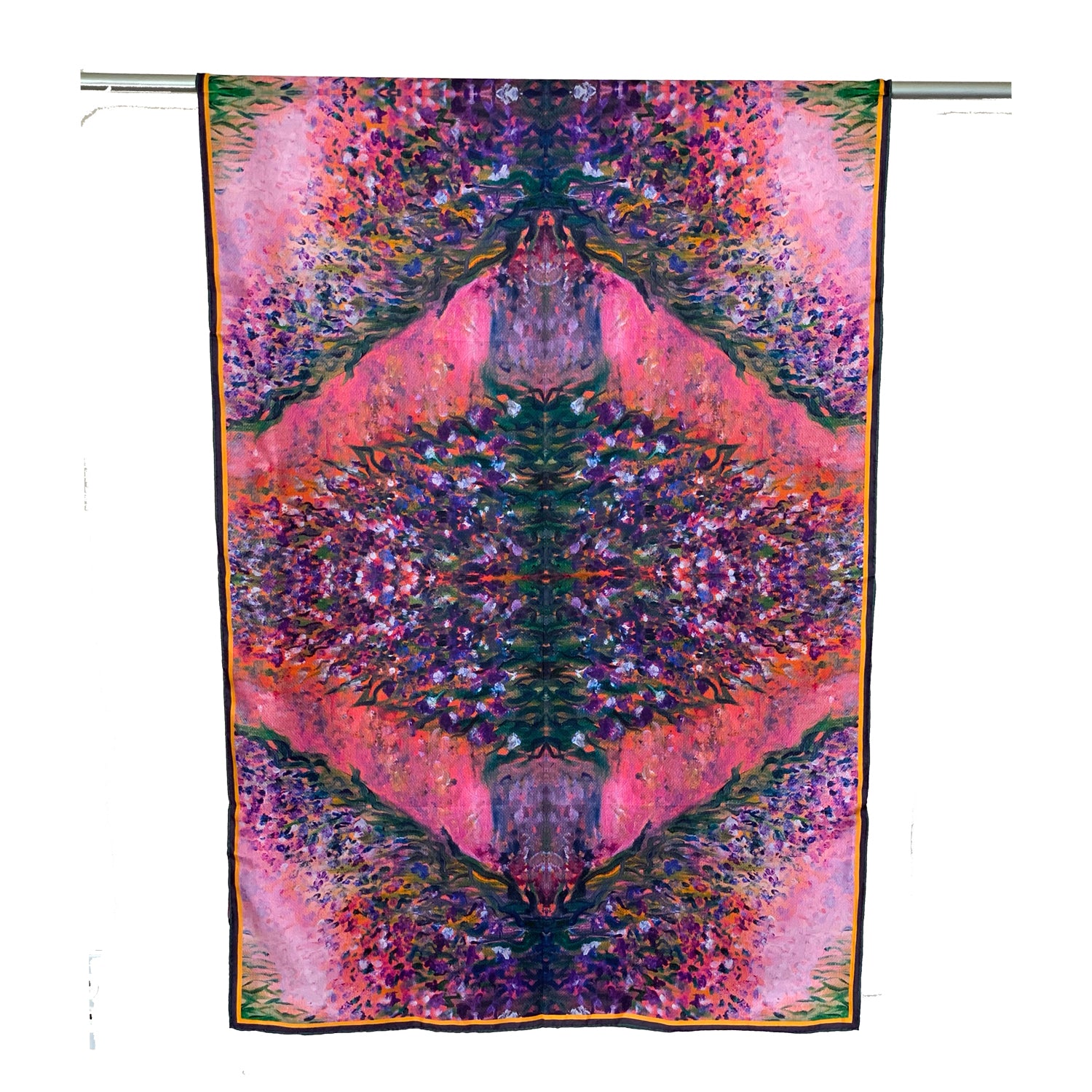 Chetna Singh silk lily flowers scarf