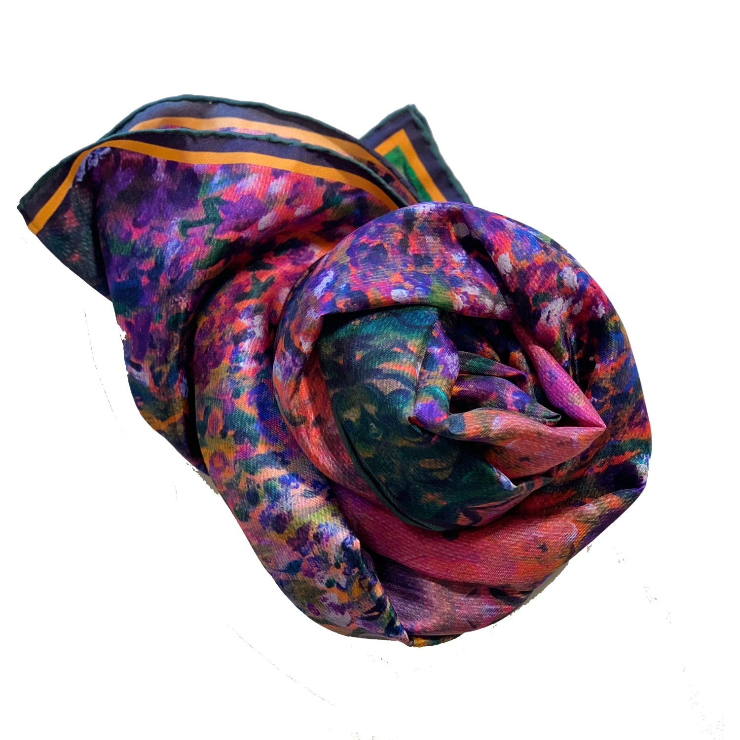 Chetna Singh silk scarf flowers