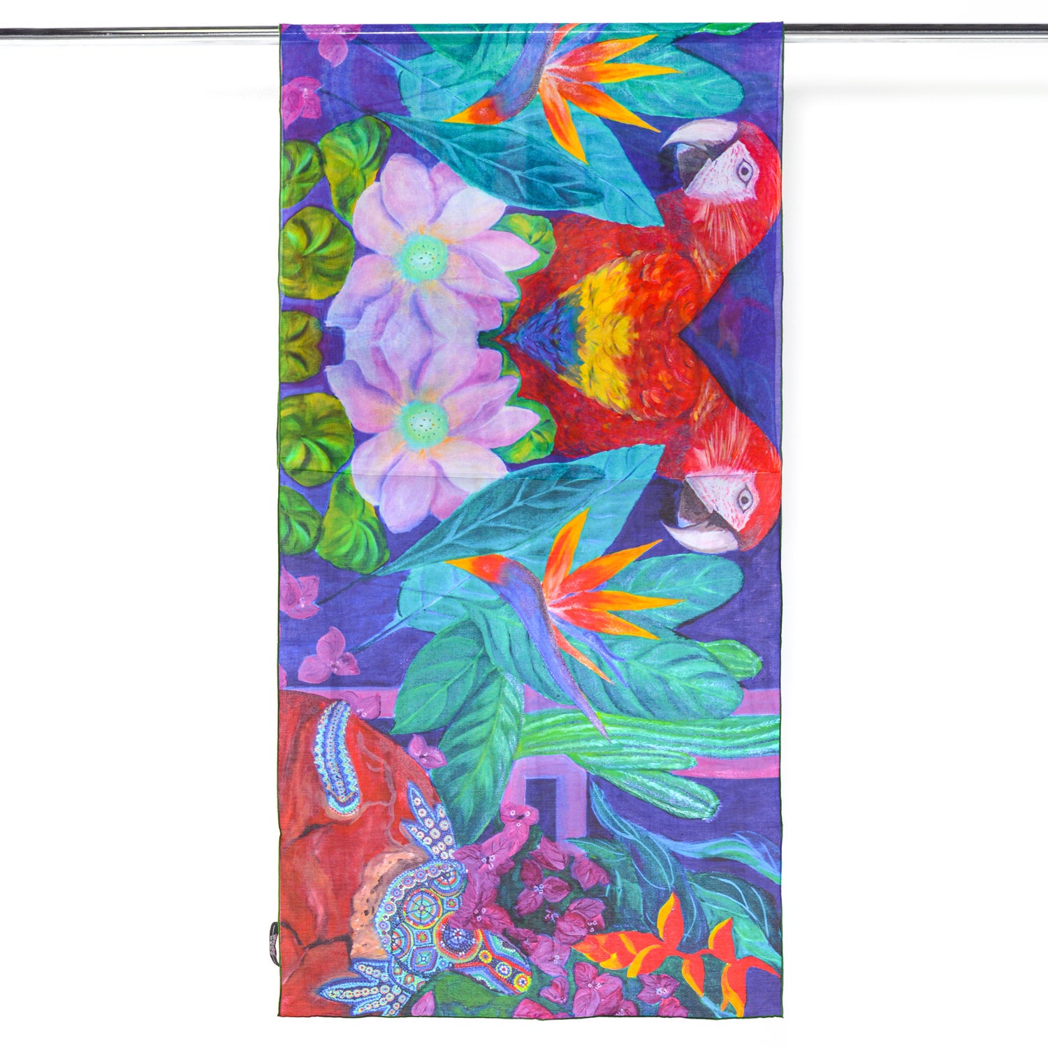 Mexico Frida - Long Silk Cotton Scarf