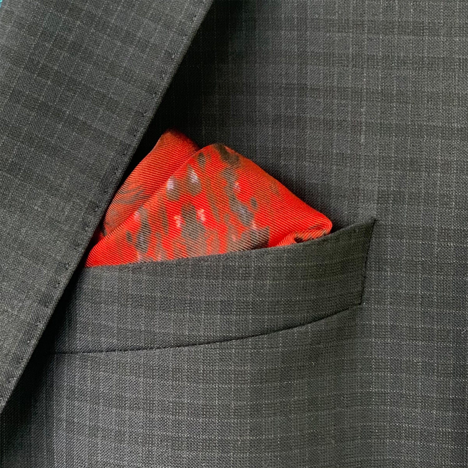 Fire Willow- Silk Pocket Square